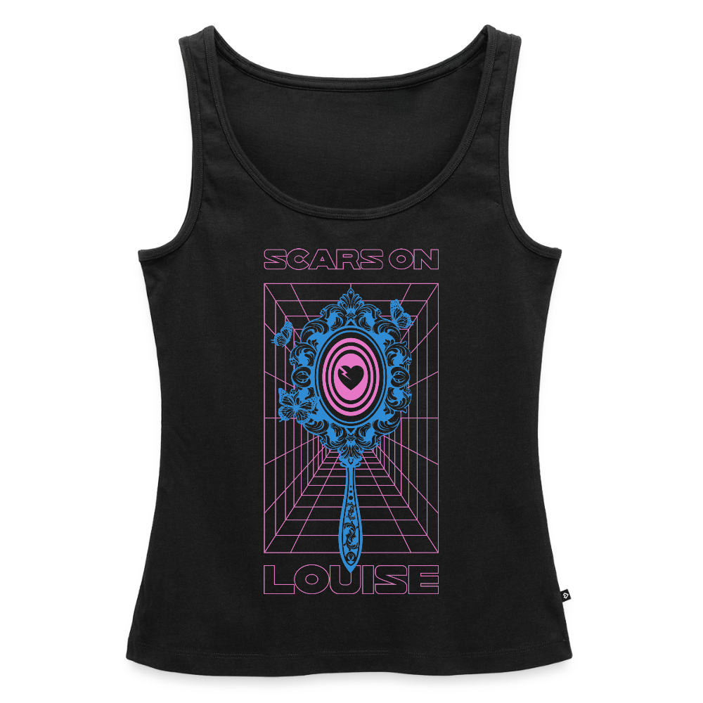 Organic Women’s Tank Top - Mirror of a broken Heart - black