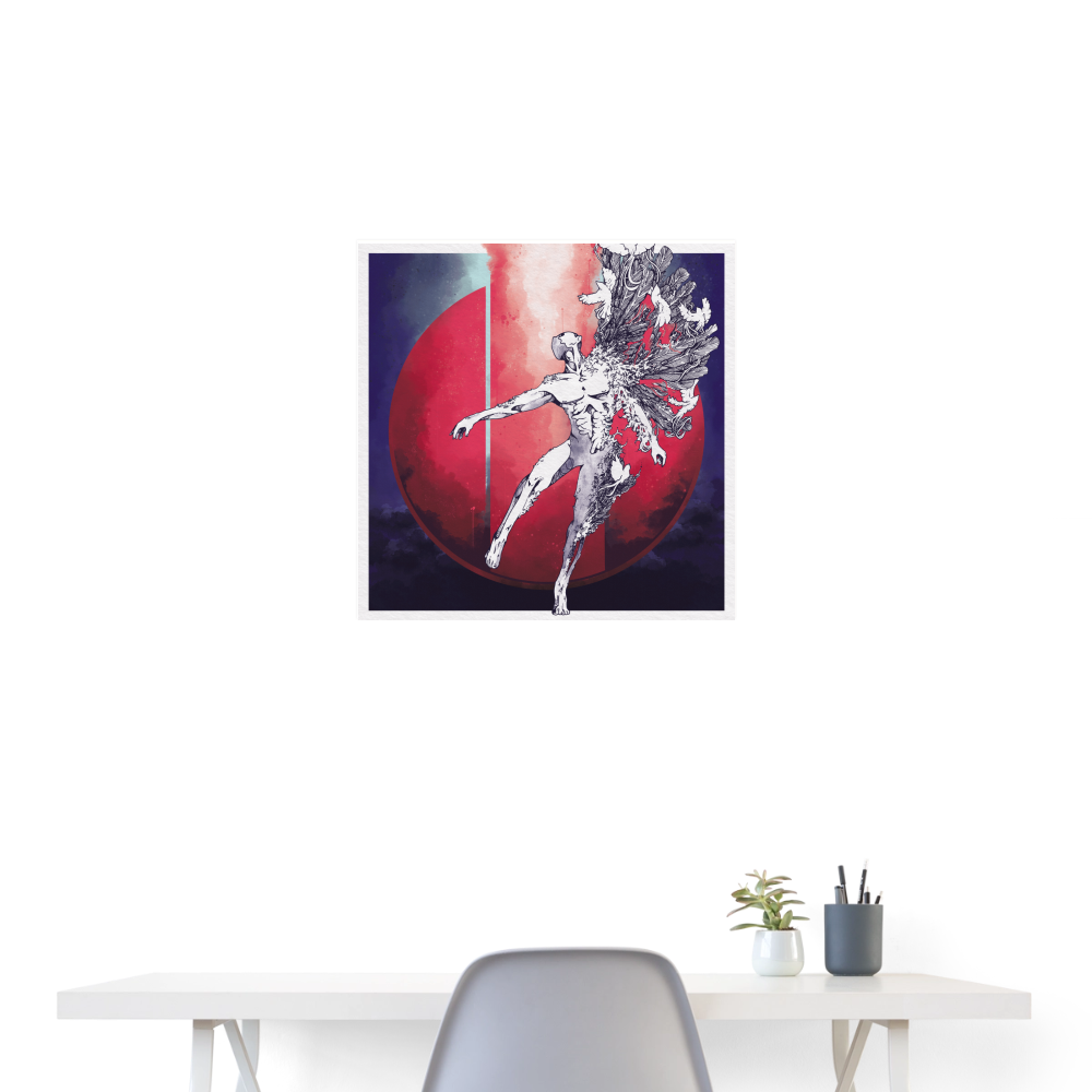 Poster - TRINITY x BODY - 24" x 24" (60x60 cm) - white