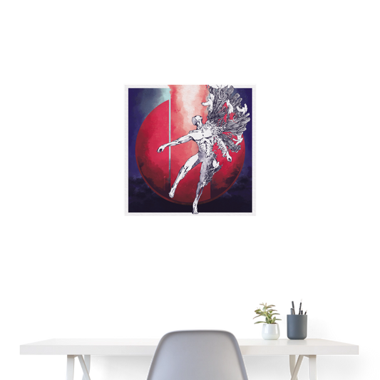 Poster - TRINITY x BODY - 24" x 24" (60x60 cm) - white