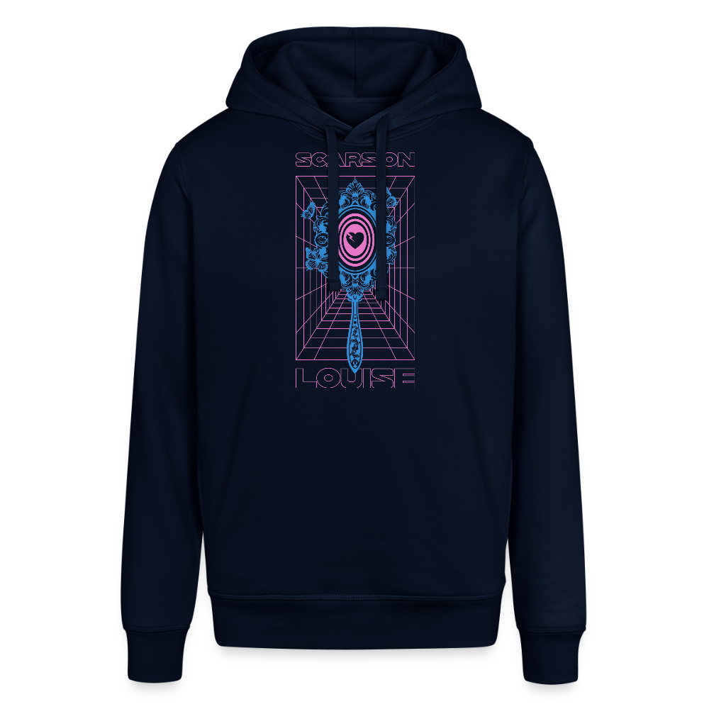 Organic Hoodie - Mirror of a broken Heart - navy