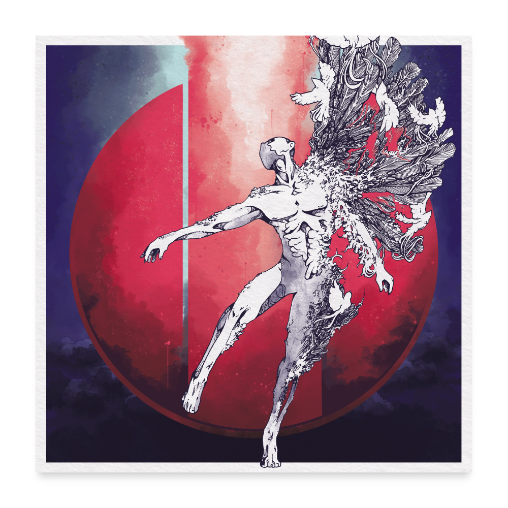 Poster - TRINITY x BODY - 24" x 24" (60x60 cm) - white