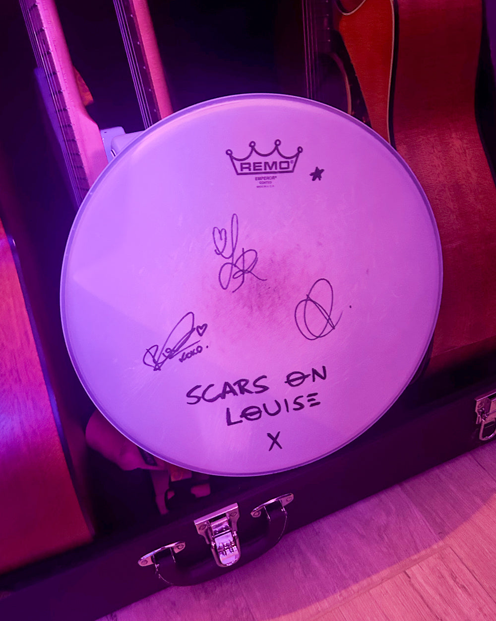 Signed & Played Drumhead